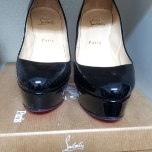 Authentic bianca black Christian Louboutins
